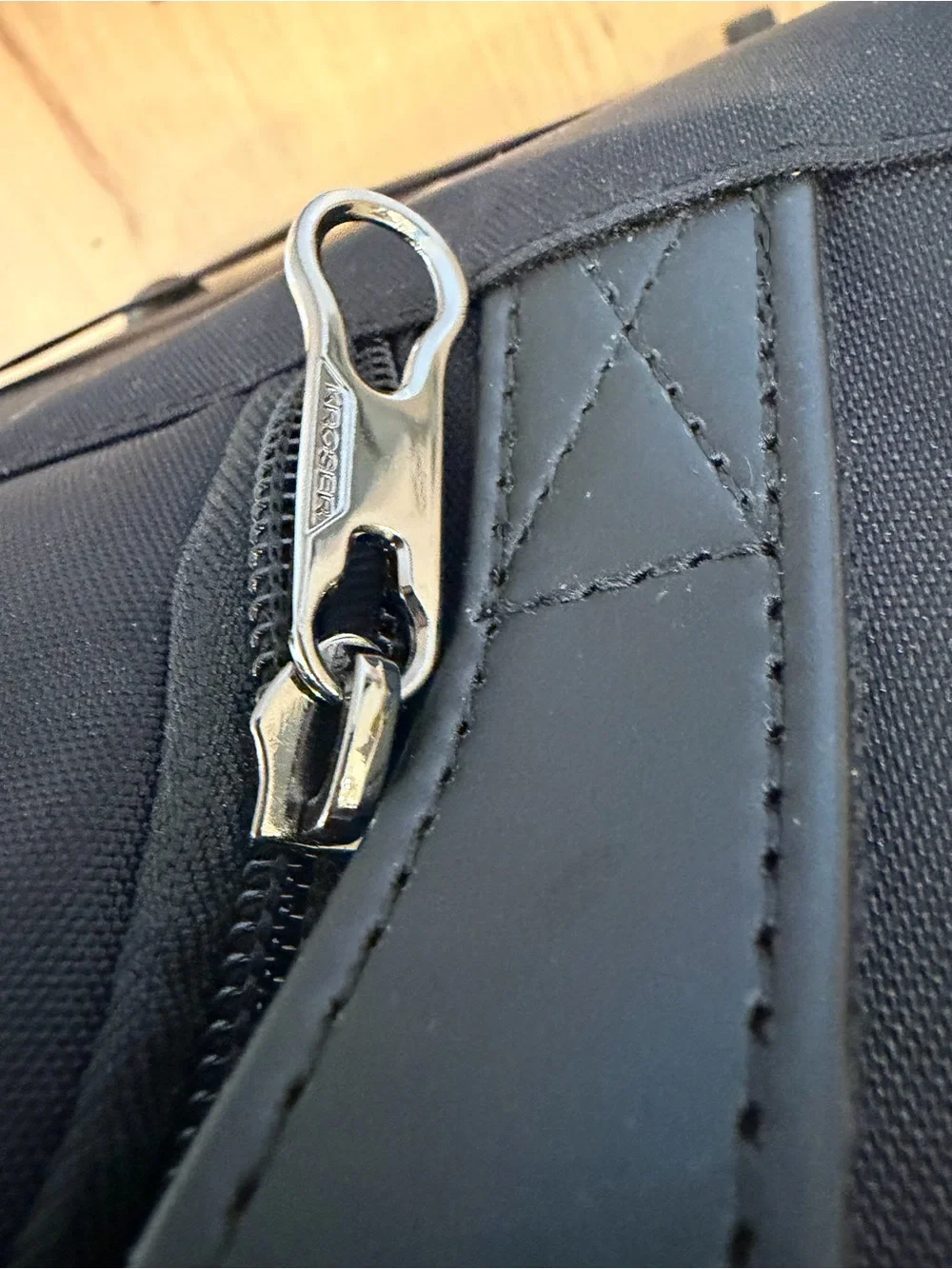 Kroser Black Quilted Carry-On Rolling Suitcase